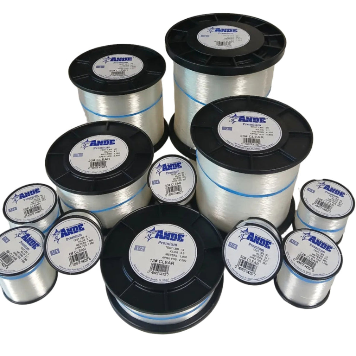 Ande Premium Monofilament Line - CLEAR - various sizes