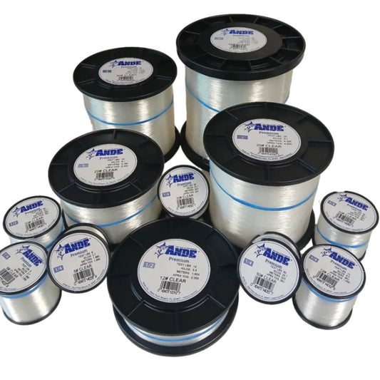 Ande Premium Monofilament Line - CLEAR - various sizes