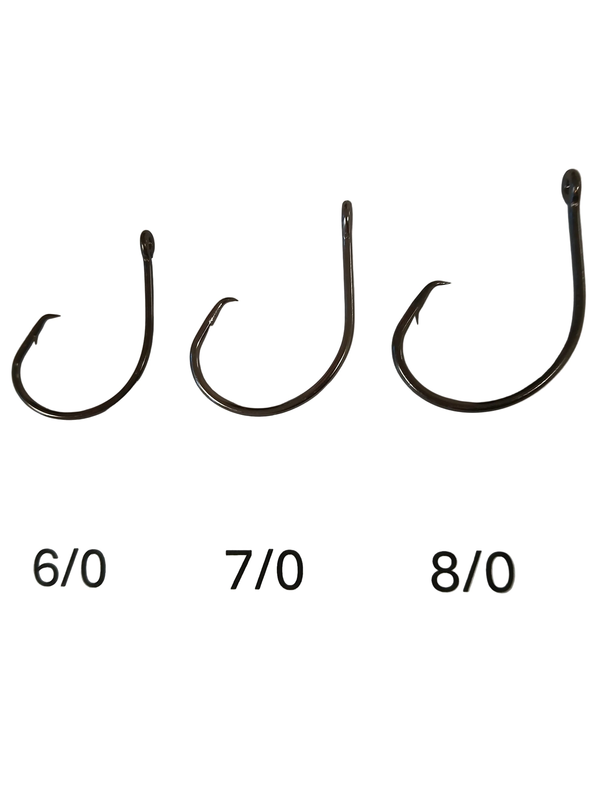 1/0 circle fishing hooks 4/0 (12pk) and 20/0 Circle Hooks Fishing Hooks 2X